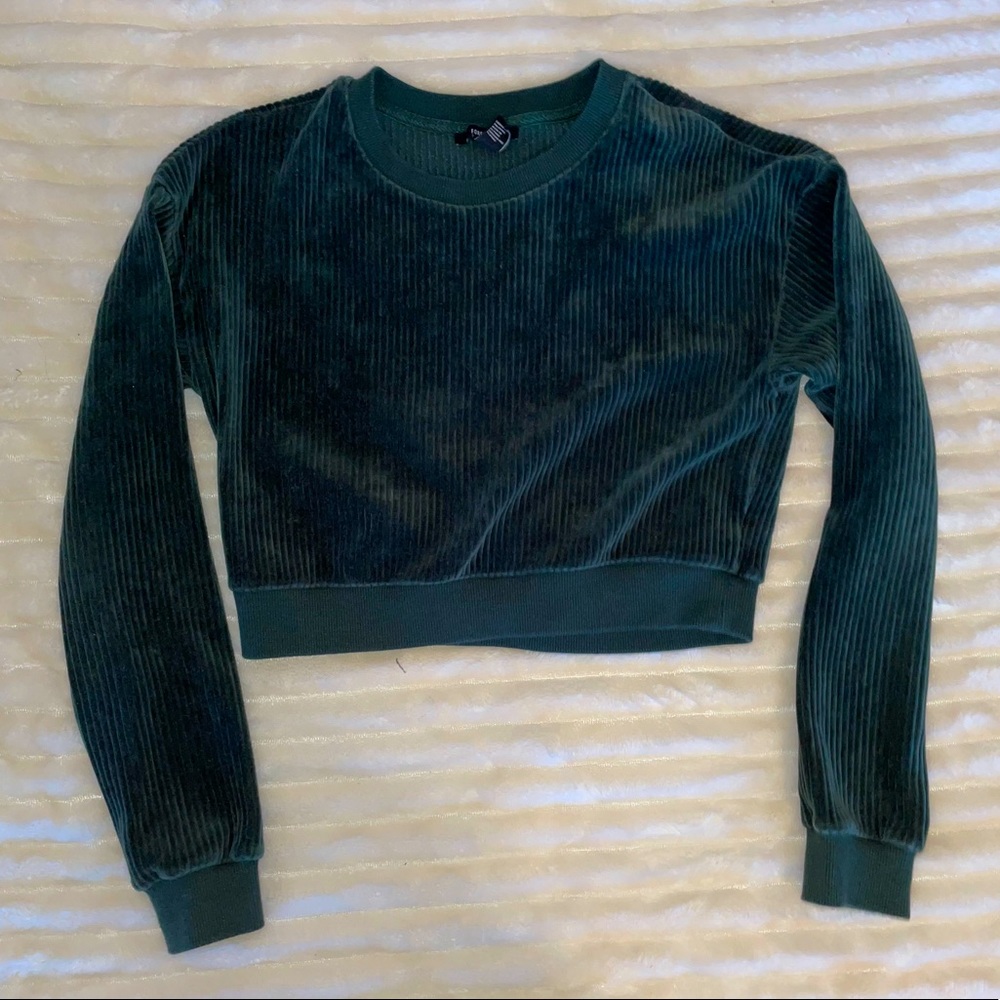 Cropped Corduroy Sweater
